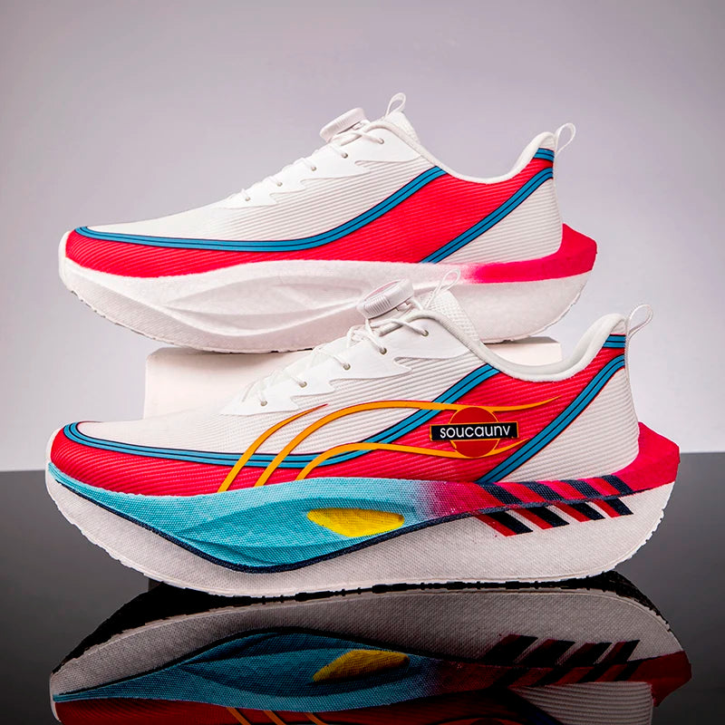 Bequeme, sportliche, rutschfeste Herren-Sneakers, Laufschuhe aus Carbon-Board, Spezial-Marathon, Sport, atmungsaktiv, leicht