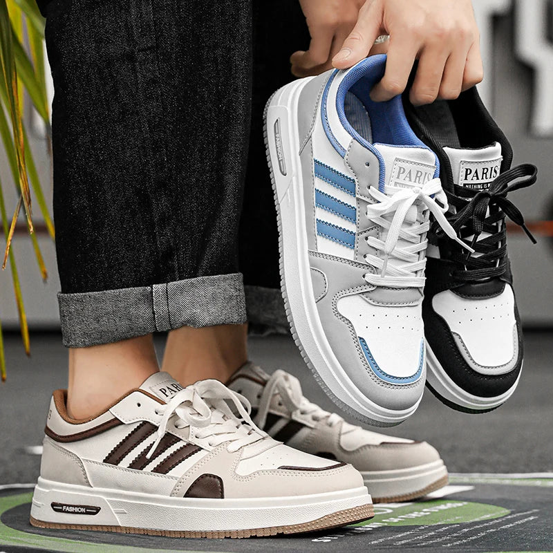 2025 Neue Herren-Boardschuhe, Turnschuhe, Skateschuhe, Freizeitschuhe, lässig, Unisex, geruchshemmend, stoßdämpfend, weiche Sohle, elegant, langlebig
