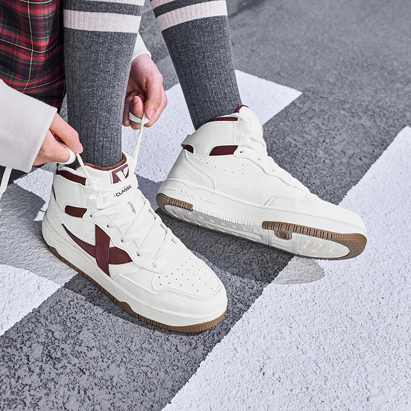 Xtep Mubai Baumwollschuhe für Damen 2024 Winter Warme, weiche Sportschuhe Trendy Retro Bequeme Turnschuhe 876418370028