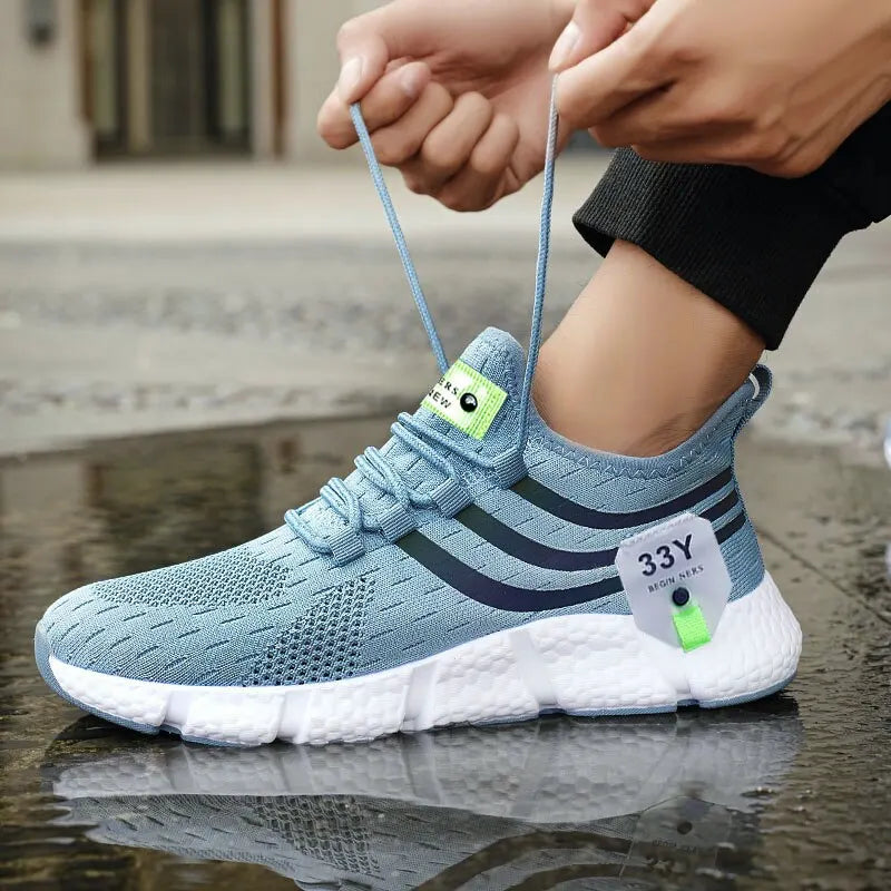 Herren Casual Sportschuhe Atmungsaktive Leichte Turnschuhe Outdoor Mesh Schwarz Laufschuhe Athletisch Jogging Tenis Wanderschuhe