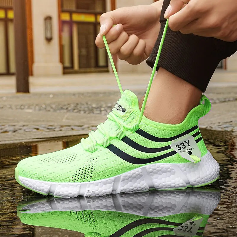 Herren Casual Sportschuhe Atmungsaktive Leichte Turnschuhe Outdoor Mesh Schwarz Laufschuhe Athletisch Jogging Tenis Wanderschuhe