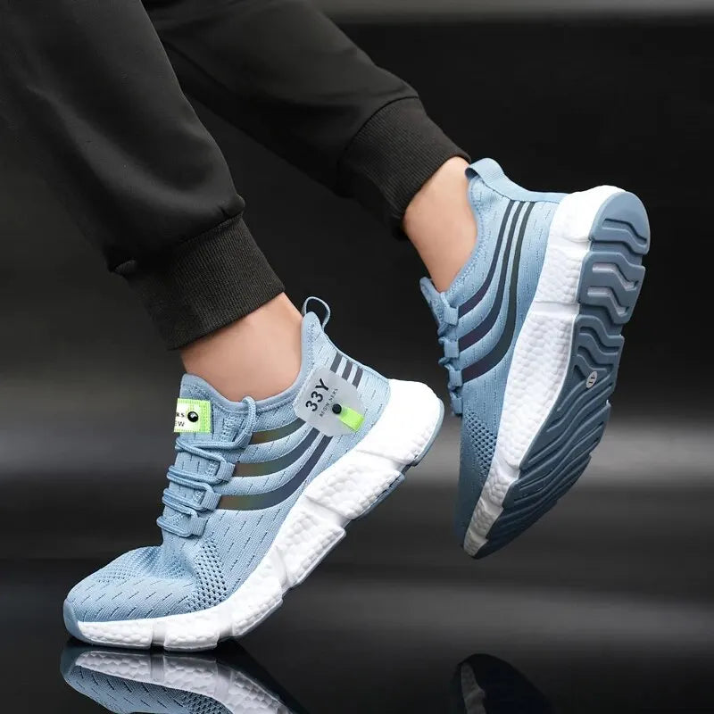 Herren Casual Sportschuhe Atmungsaktive Leichte Turnschuhe Outdoor Mesh Schwarz Laufschuhe Athletisch Jogging Tenis Wanderschuhe