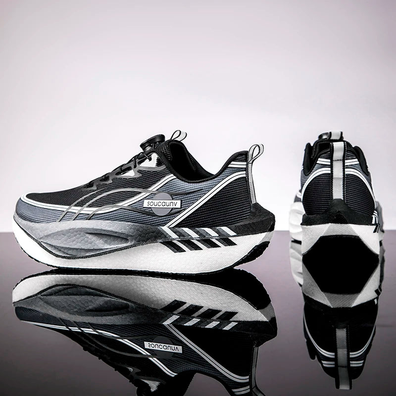 Bequeme, sportliche, rutschfeste Herren-Sneakers, Laufschuhe aus Carbon-Board, Spezial-Marathon, Sport, atmungsaktiv, leicht