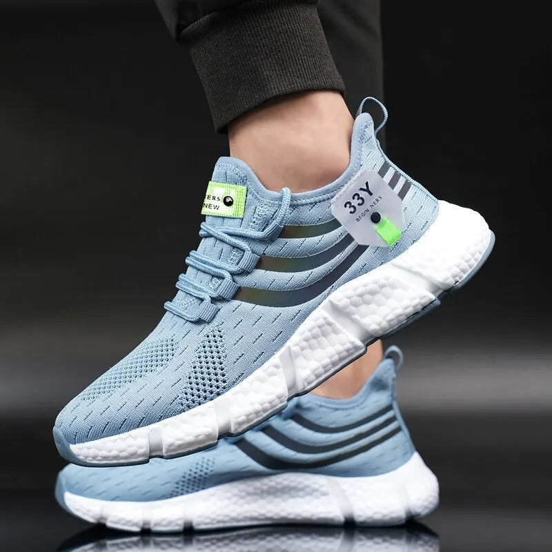 Herren Casual Sportschuhe Atmungsaktive Leichte Turnschuhe Outdoor Mesh Schwarz Laufschuhe Athletisch Jogging Tenis Wanderschuhe