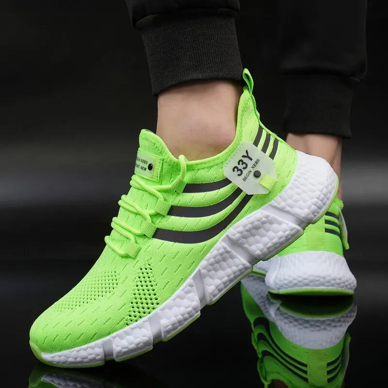 Herren Casual Sportschuhe Atmungsaktive Leichte Turnschuhe Outdoor Mesh Schwarz Laufschuhe Athletisch Jogging Tenis Wanderschuhe